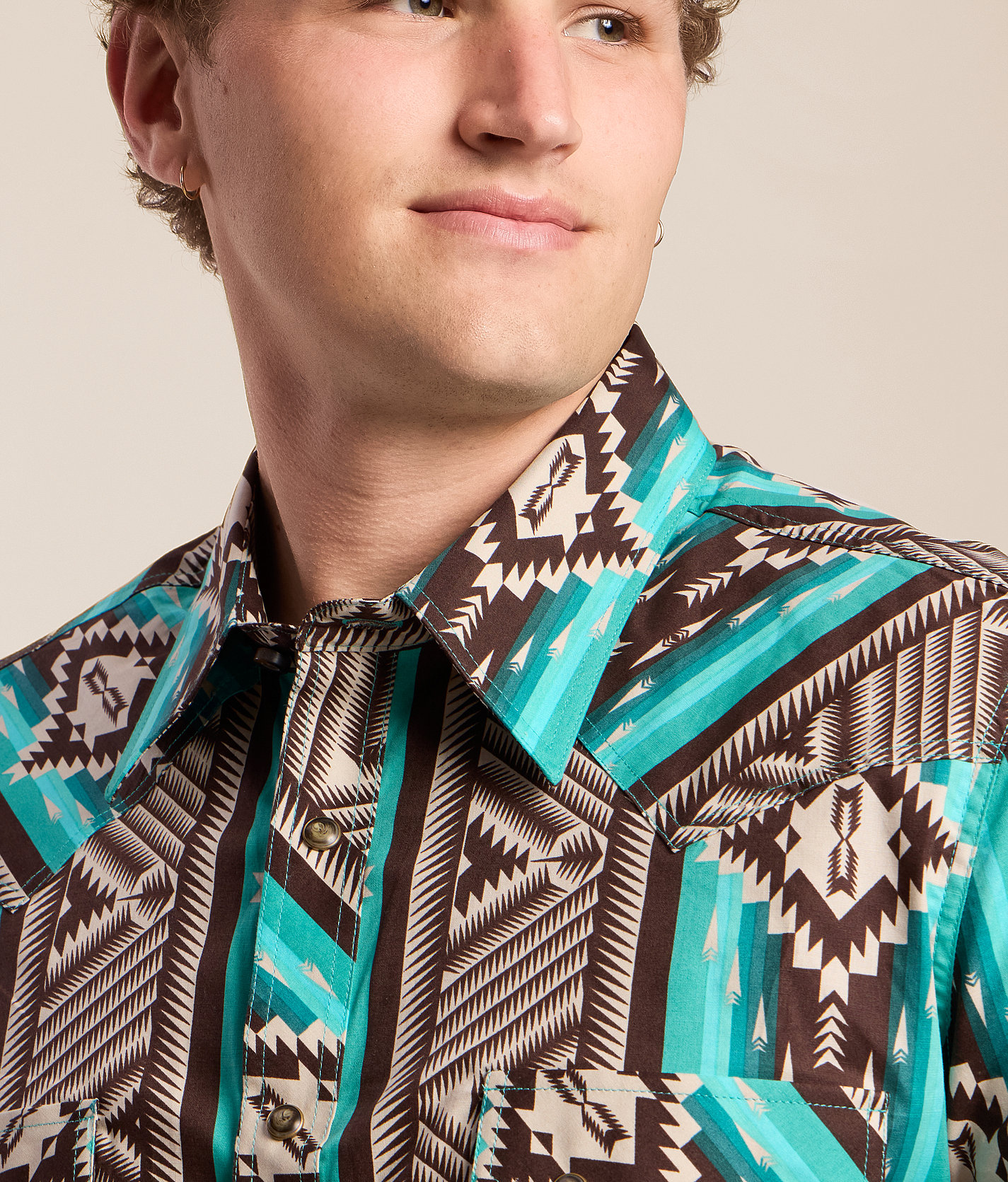 Talinors Aztec-Print Stretch Shirt - Image 3