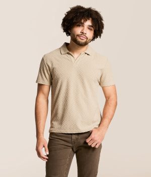 Talinors Textured Fleece Polo
