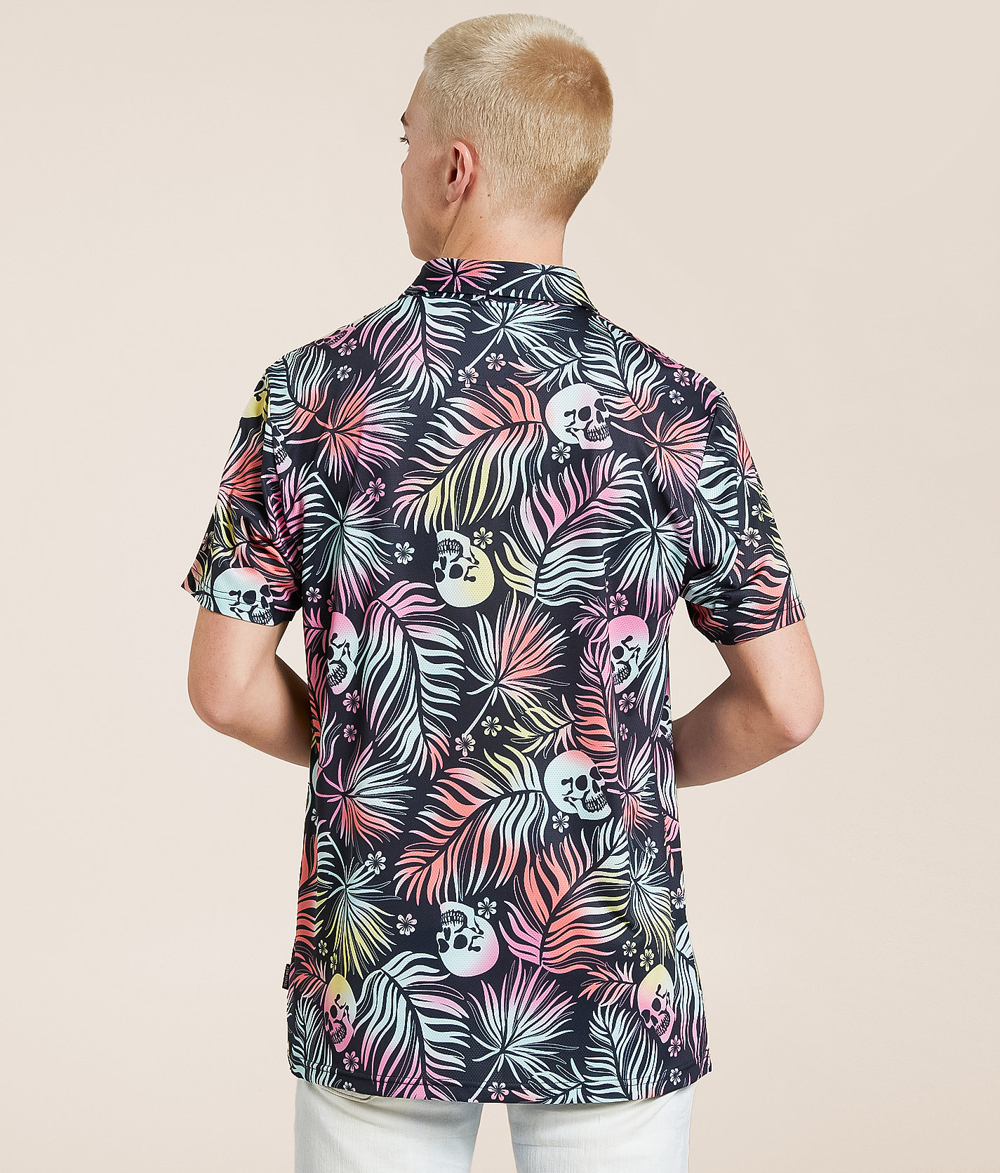 Talinors Tropical Skull Performance Polo - Image 2