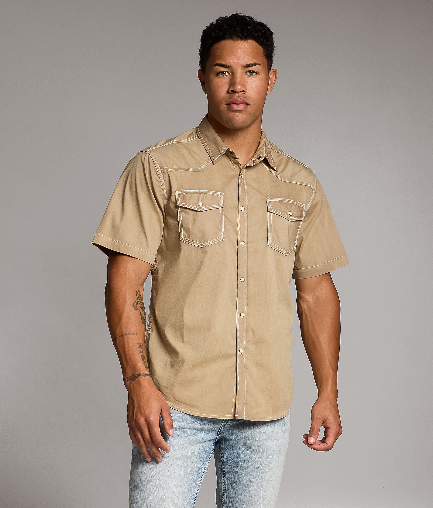Talinors Washed Athletic Stretch Shirt