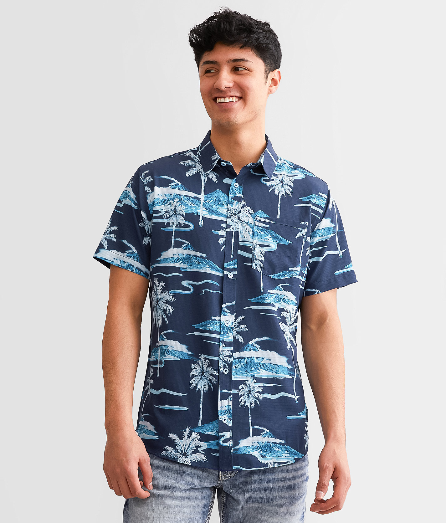 Talinors Tropical Ripstop Performance Stretch Shirt