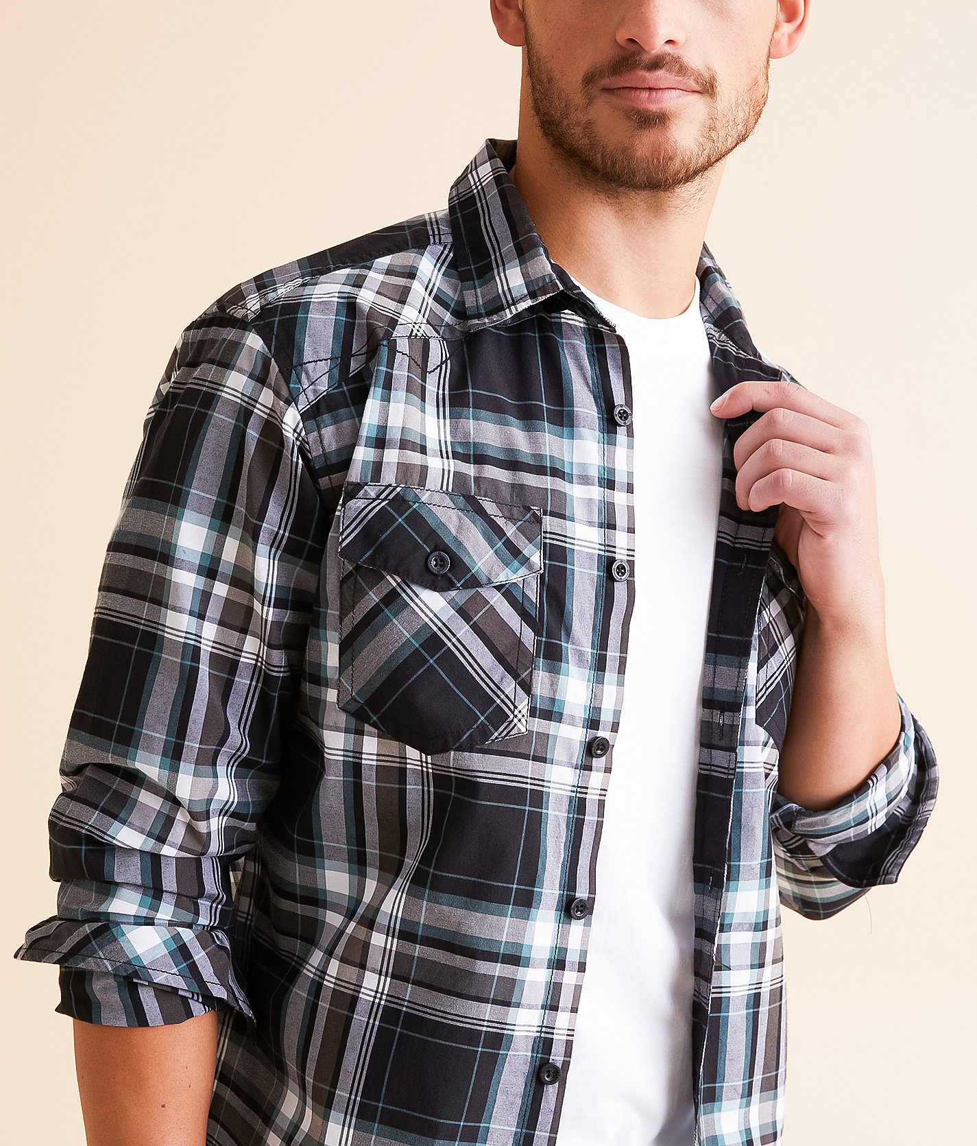 Talinors Plaid Athletic Shirt - Image 3