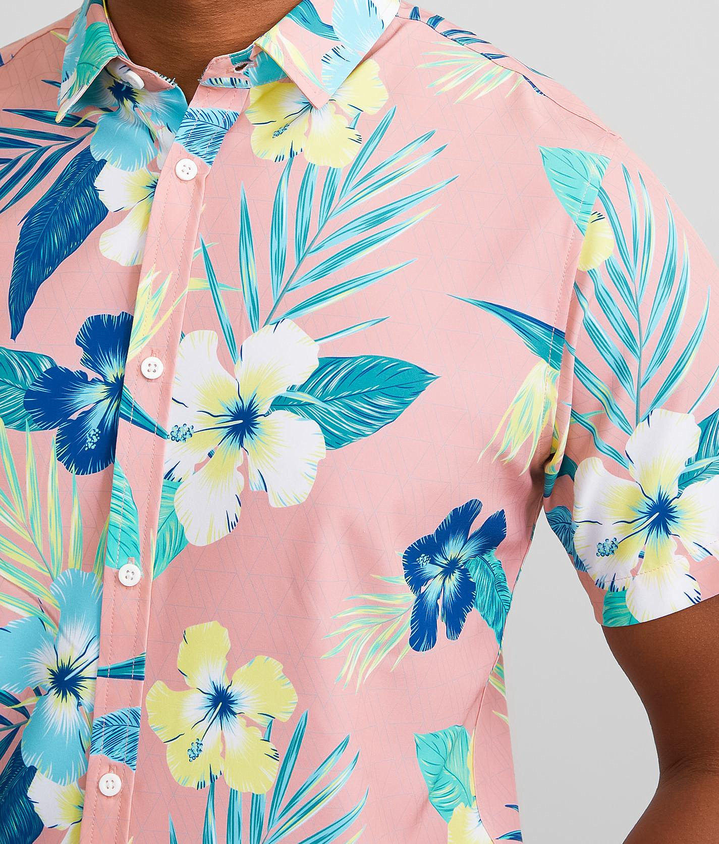 Talinors Tropical Print Performance Stretch Shirt - Image 3