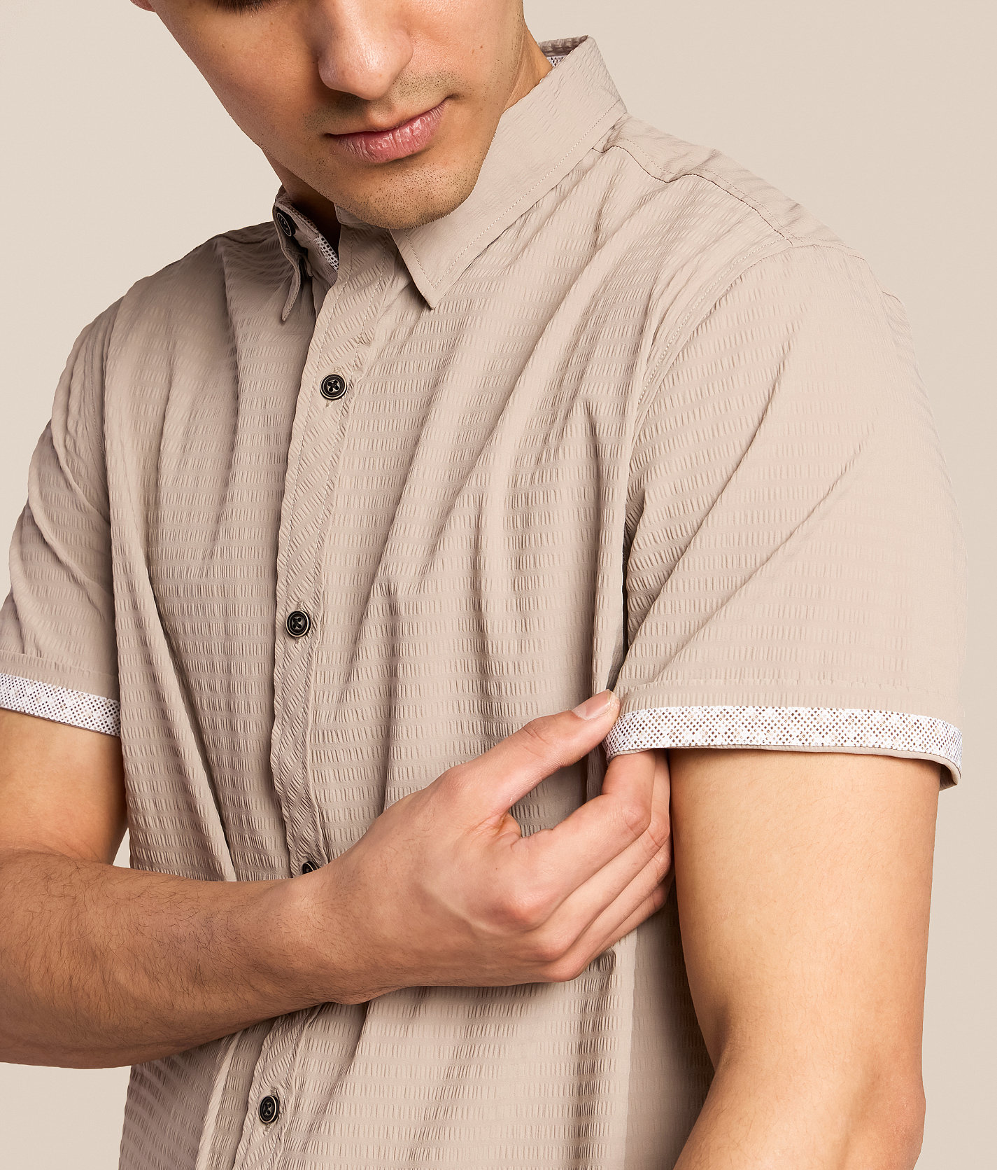 Talinors Seersucker Standard Performance Stretch Shirt - Image 3