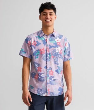 Talinors Tropical Geo Performance Stretch Shirt