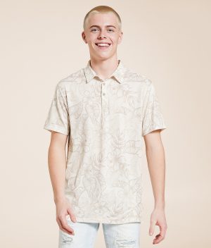 Talinors Tropical Floral Performance Polo