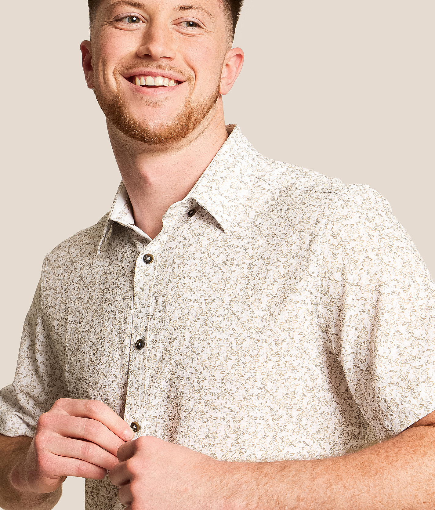 Talinors Floral Athletic Performance Stretch Shirt - Image 3