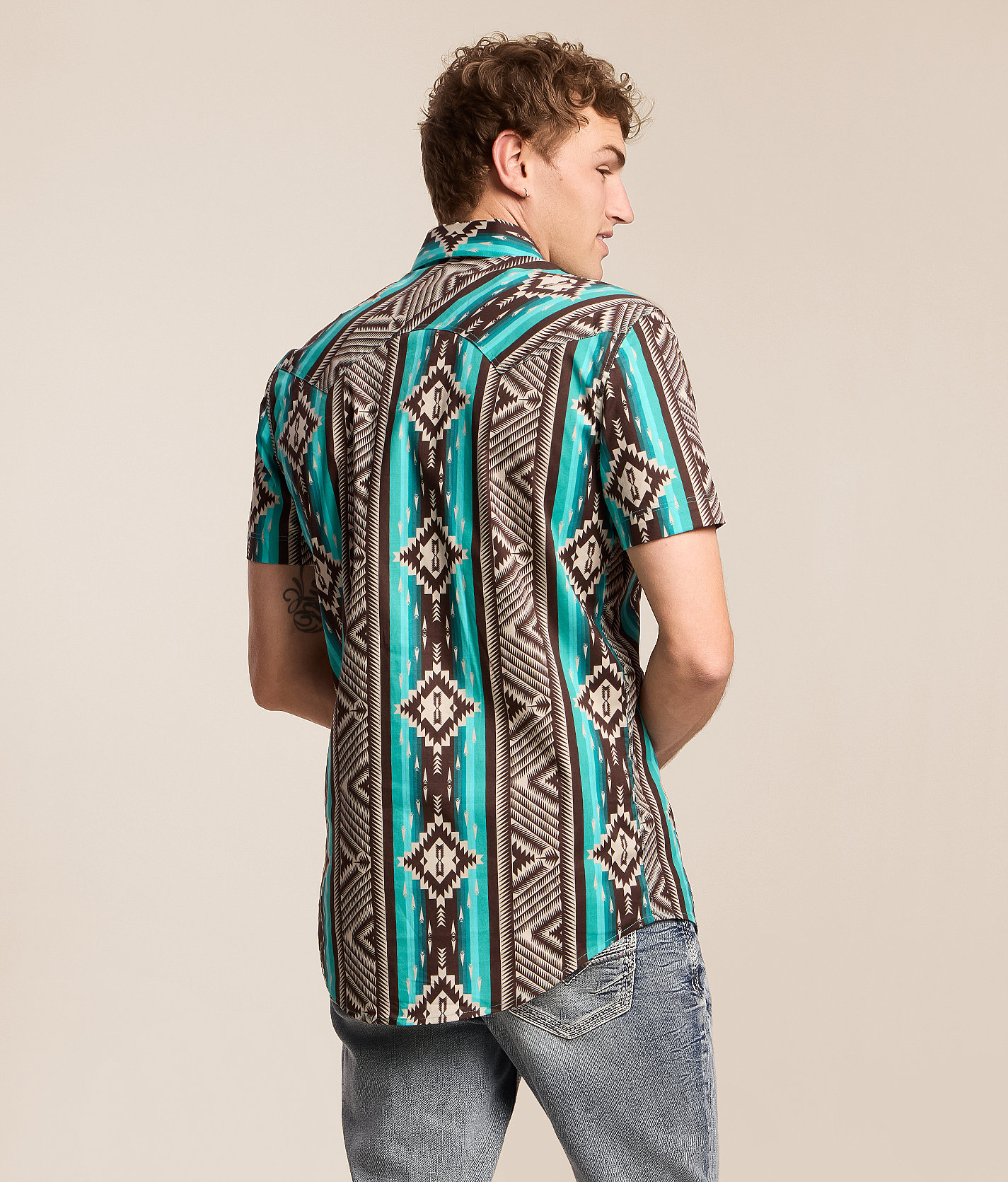 Talinors Aztec-Print Stretch Shirt - Image 2