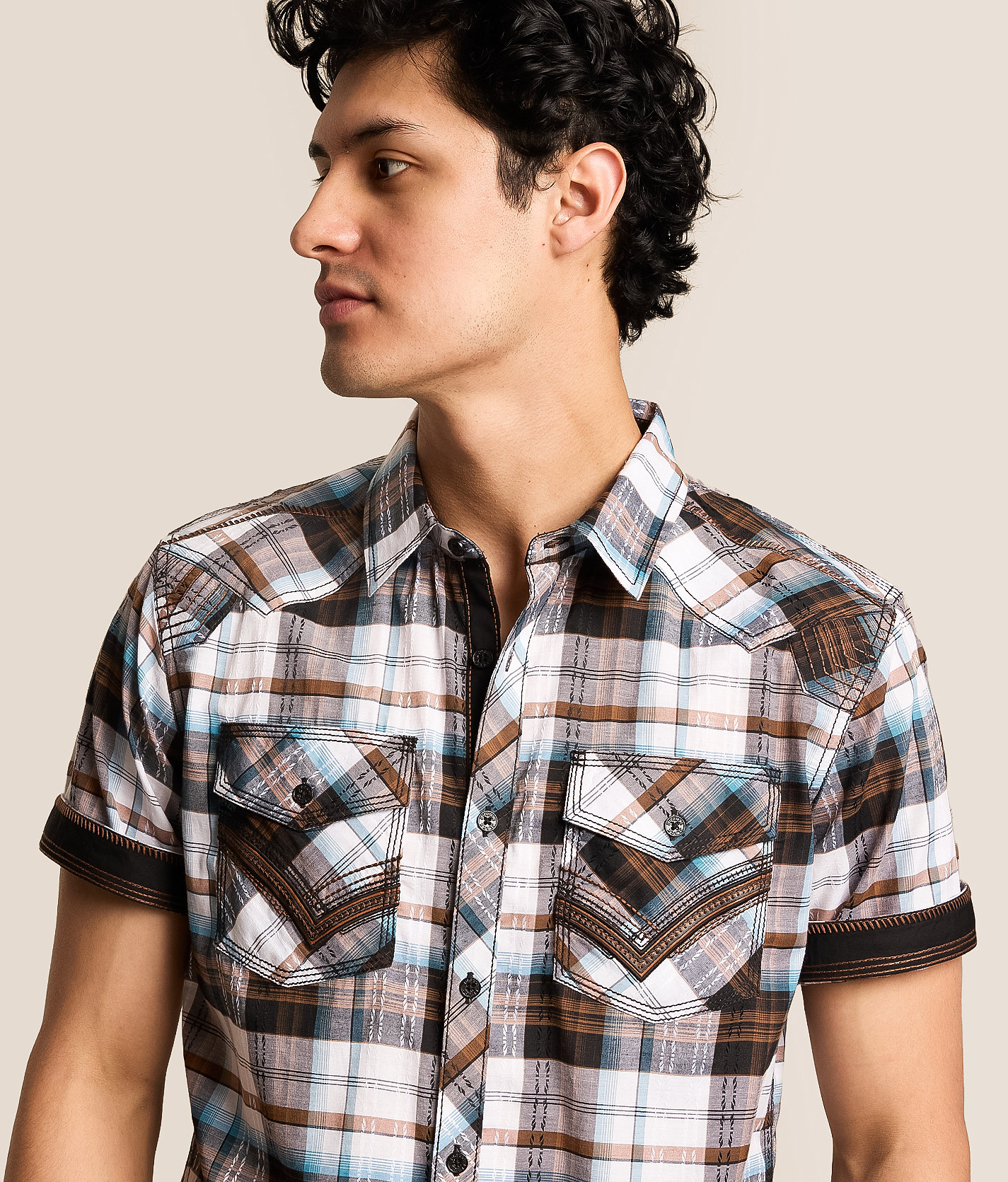 Talinors Plaid Standard Stretch Shirt - Image 3
