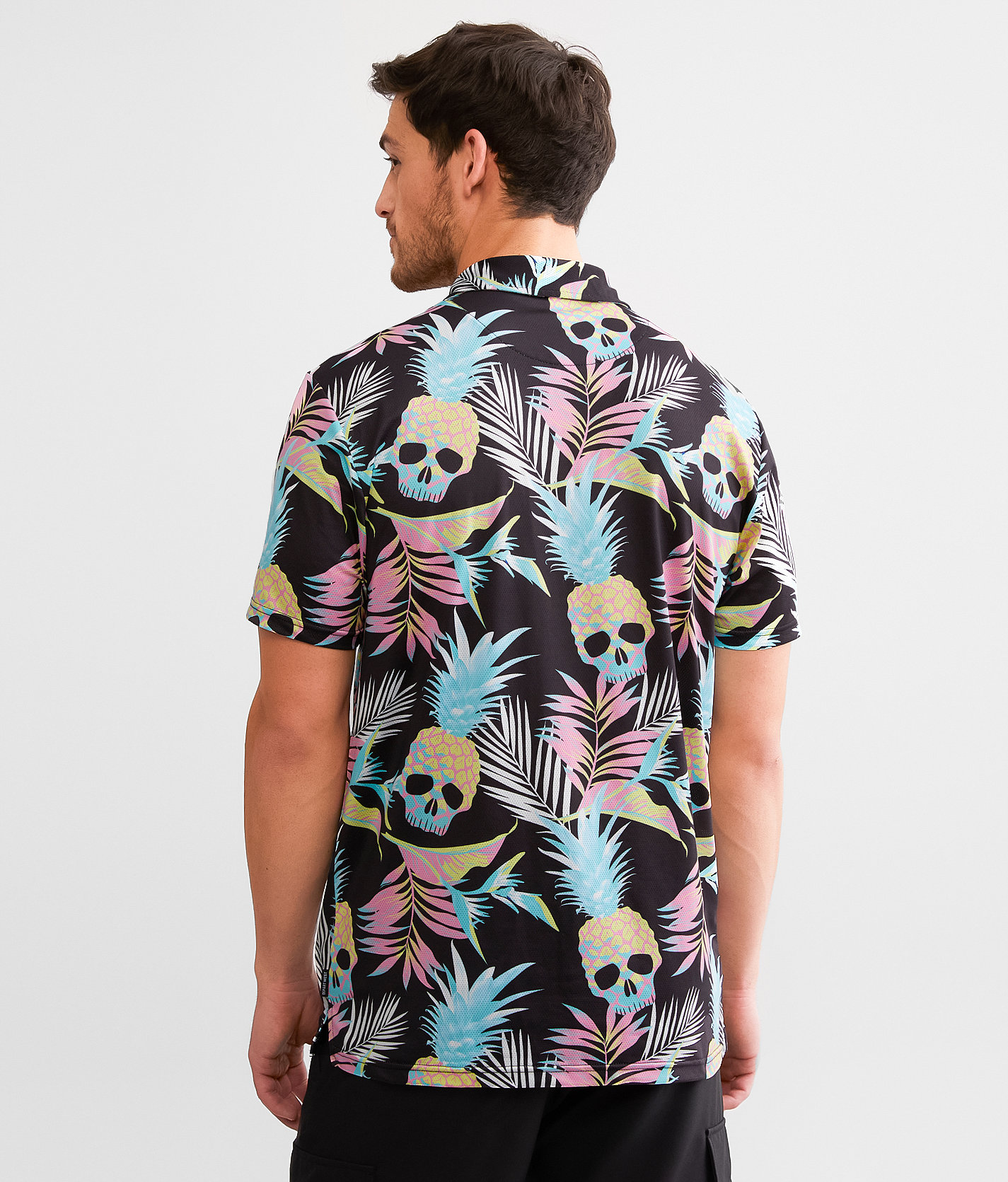 Talinors Tropical Skull Performance Polo - Image 2
