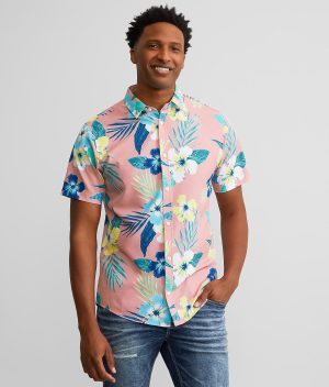 Talinors Tropical Print Performance Stretch Shirt