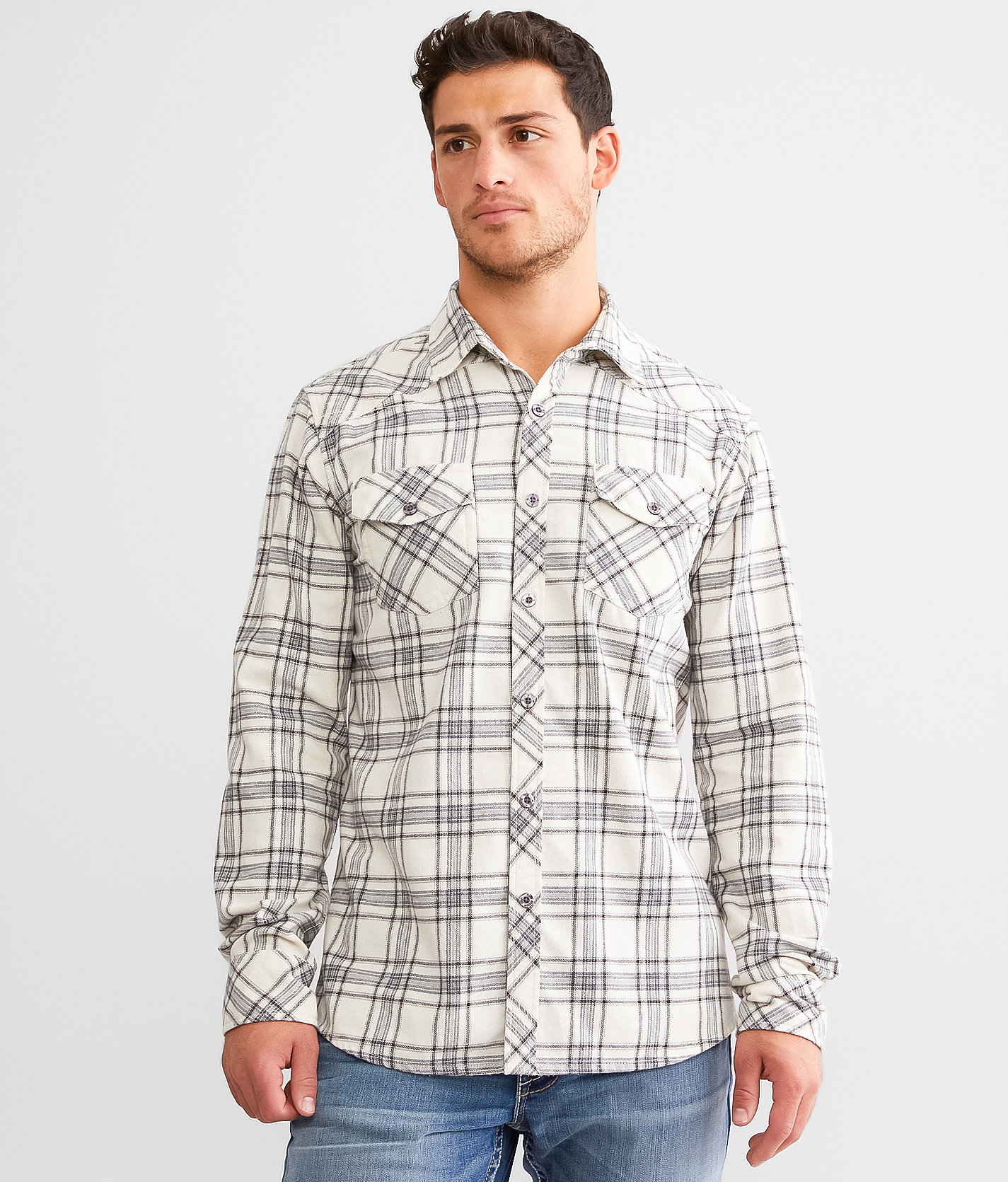 Talinors Brushed Plaid Standard Shirt