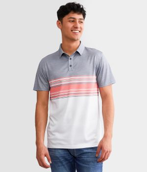 Talinors Striped Performance Polo