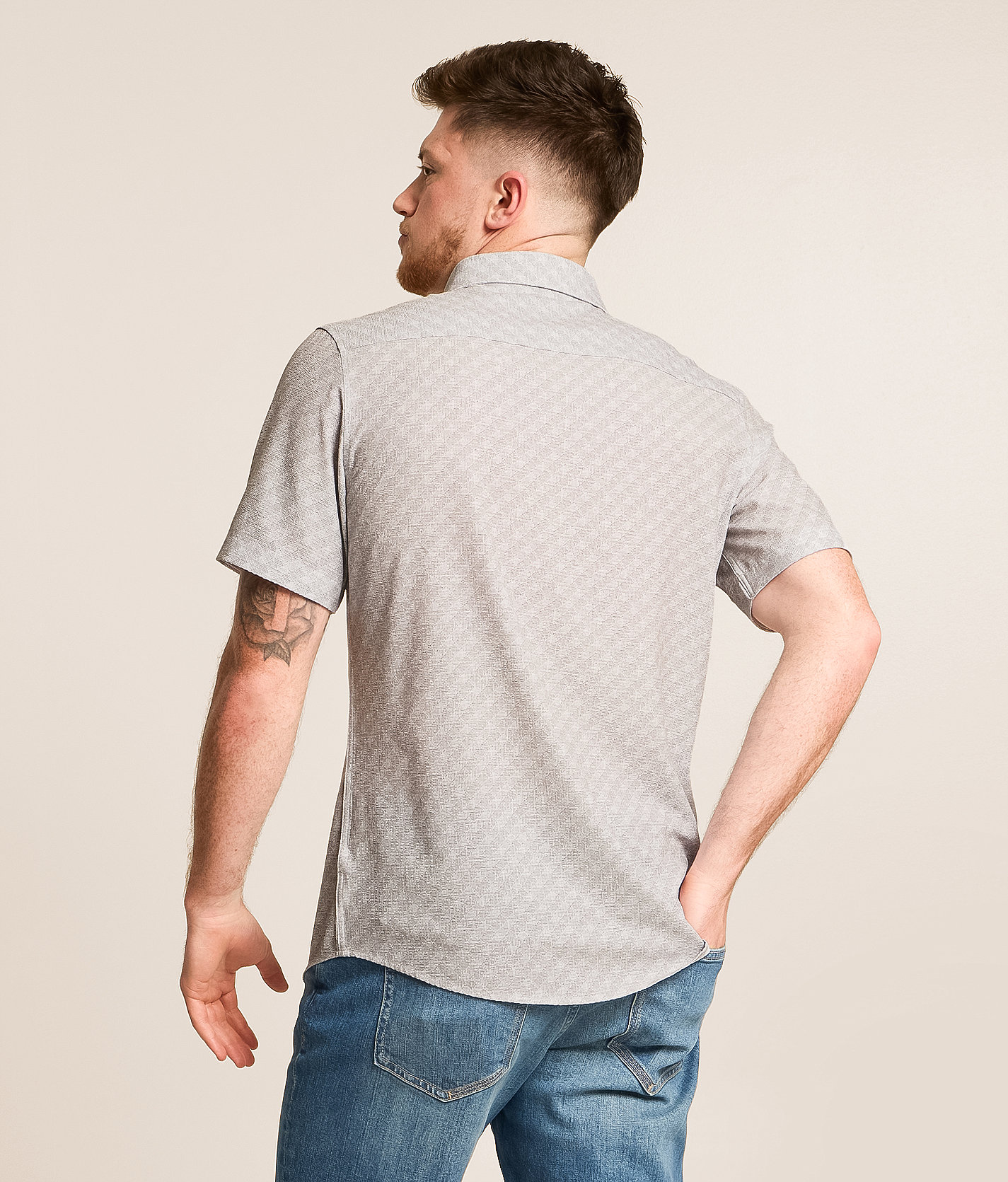 Talinors Textured Athletic Performance Stretch Shirt - Image 2
