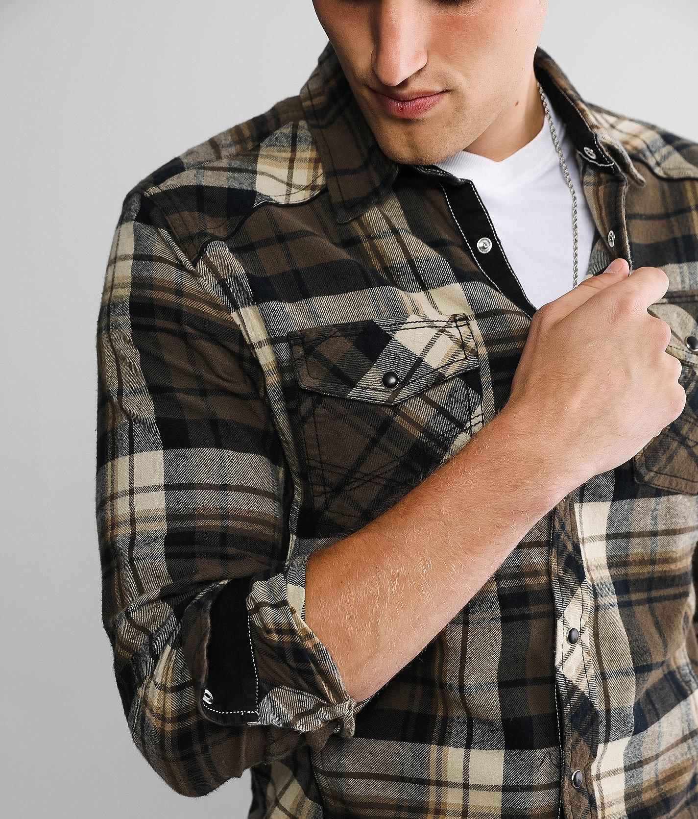 Talinors Plaid Tailored Flannel Shirt - Image 3